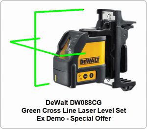 Spot-On LaserChalkLine X2 Green Cross Line Laser Level 30m Set + Special 2026 Promotion Offer Cross & Multi Line Lasers