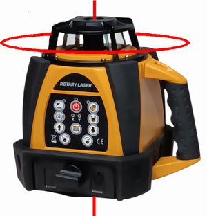 Spot-On SRL210R Rotary Laser Level HVP2/DDG Horizontal Vertical Plumb2 & Digital Dual Grade Ext 800m  Pro Set Spot-On Rotary Lasers