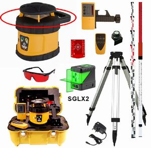 Spot-On SRL200GWS Rotary Laser Level HDG Horizontal & Dual Grade 500m GroundWorks Combo Set + Special 2026 Promotion Spot-On Rotary Lasers